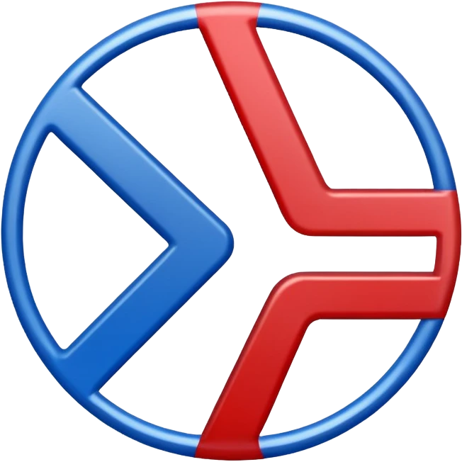 The percentage symbol is in the color of the American flag emoji