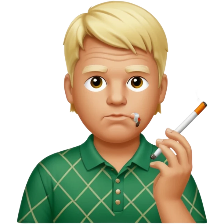 John Daly ripping cigs hitting balls emoji