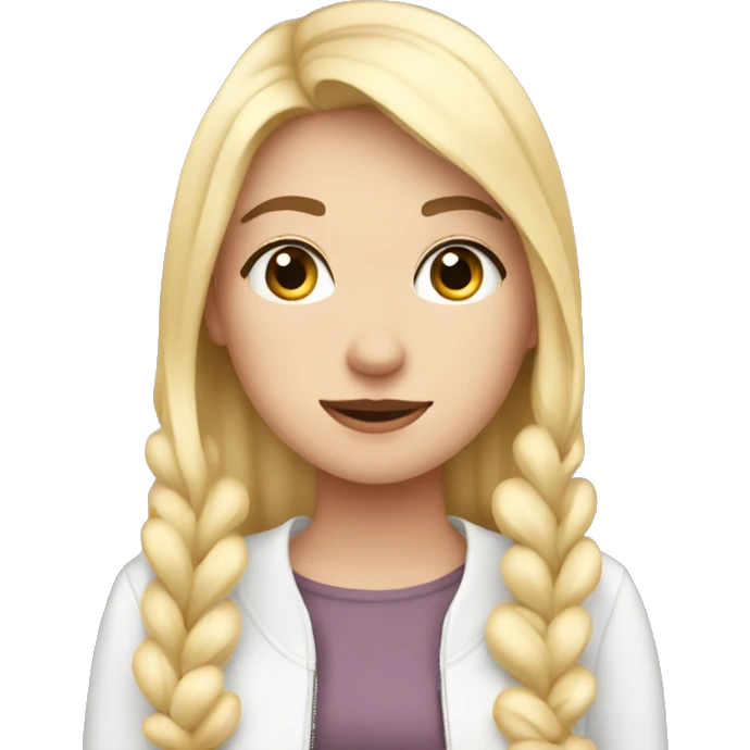 Pretty white girl with hearts  emoji