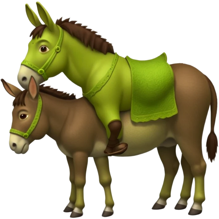 Shrek petting Donkeys butt emoji