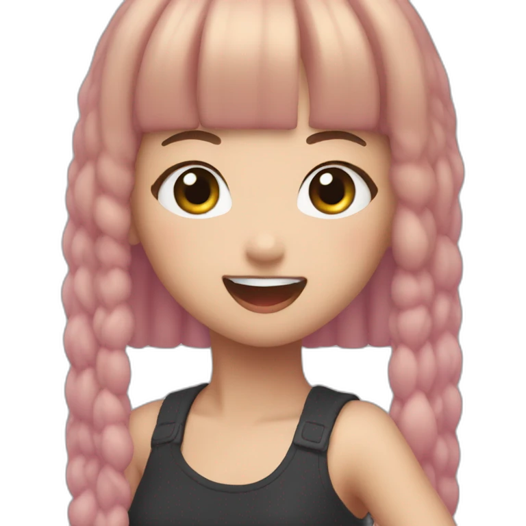 Lisa from blackpink dancing emoji