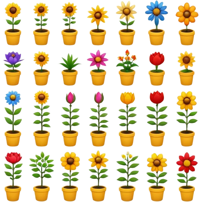 biodiversity plants, flowers emoji