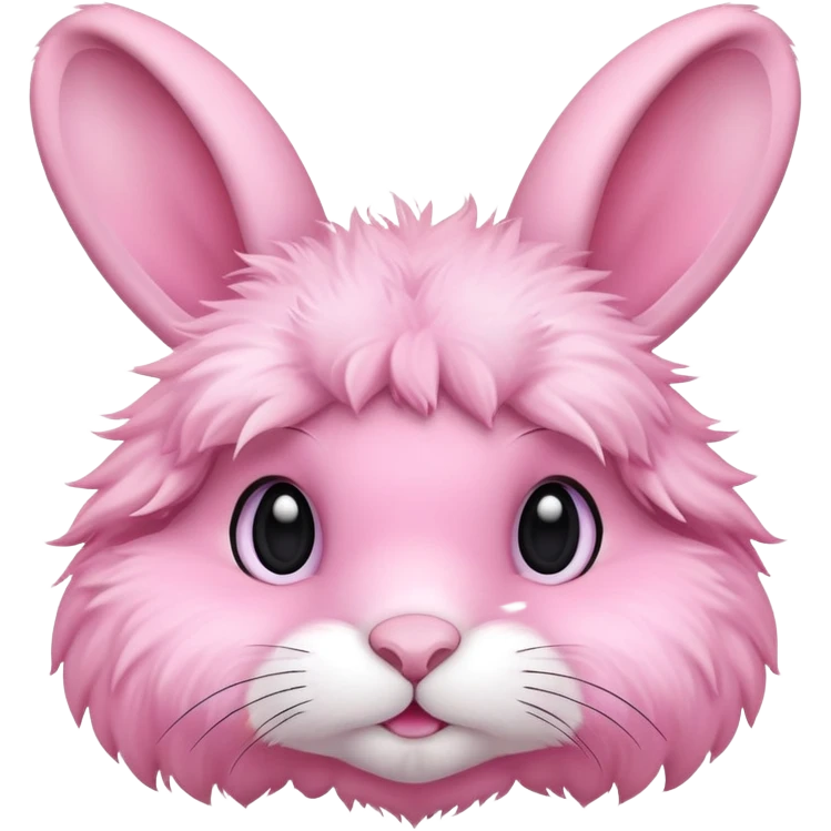 pink rabbit head  emoji