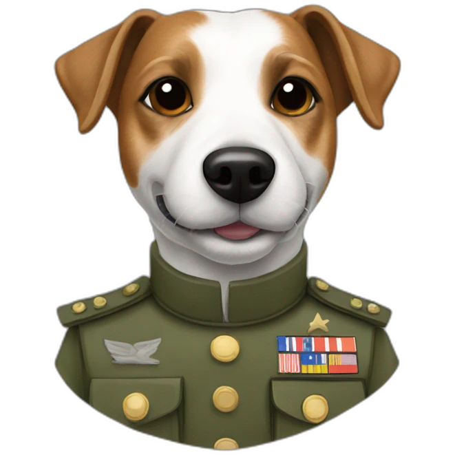 military jack russell emoji