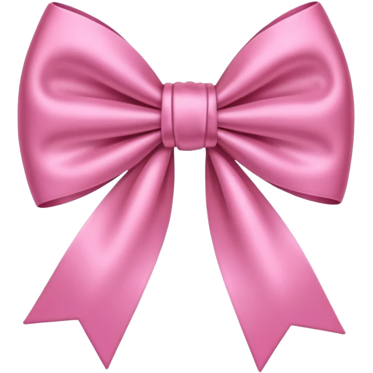 Pink bow emoji