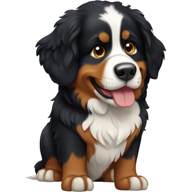 bernese mountain dog  emoji
