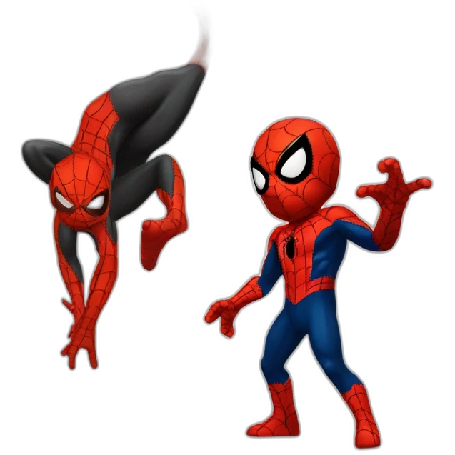 Dracaufeu et spiderman emoji