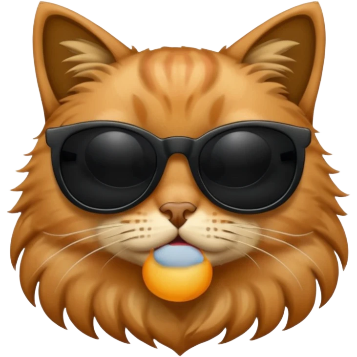 Cat wearing sunglasses emoji