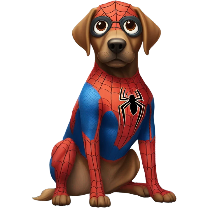DOG in full SPIDER MAN emoji