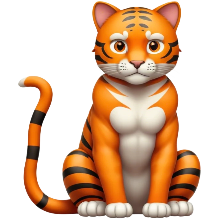 Big cat sitting emoji