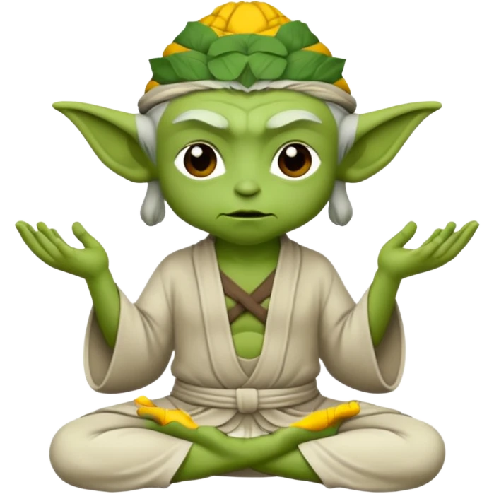 yoga yoda emoji