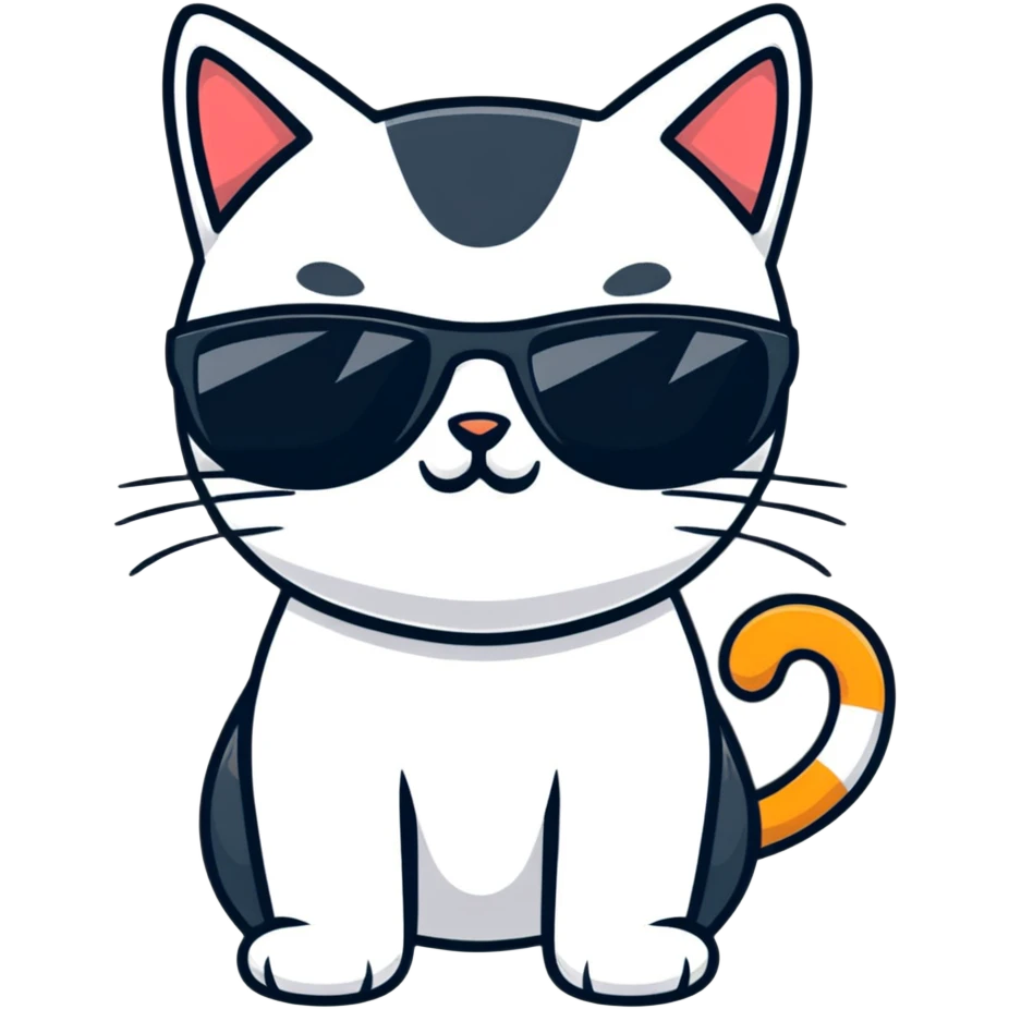 cat wearing sunglasses emoji