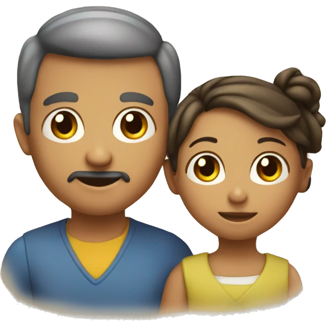 familia mama papa niño niño emoji