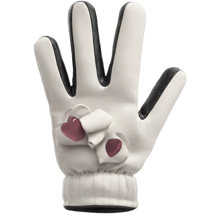 beautiful women's gloves emoji
