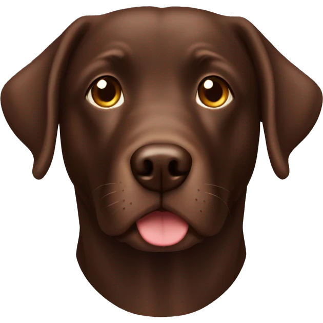 Chocolate lab emoji