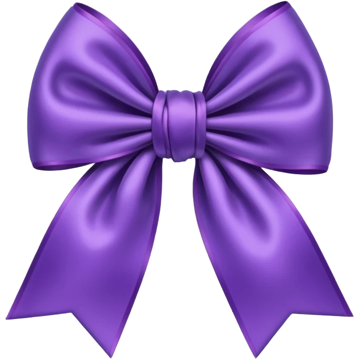 Purple bow emoji