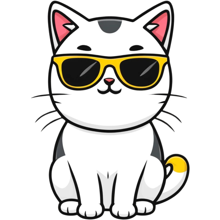 cat wearing sunglasses emoji