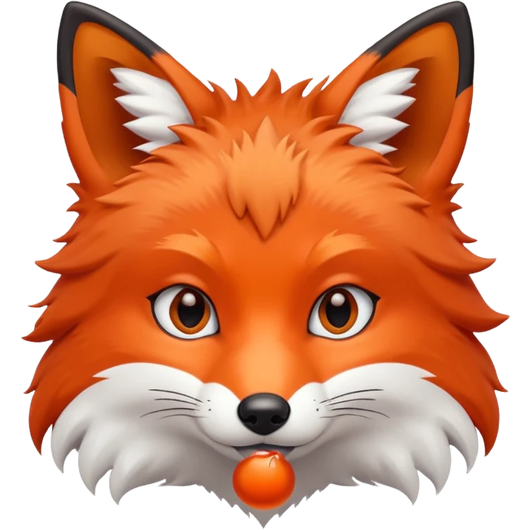 fox in snow emoji