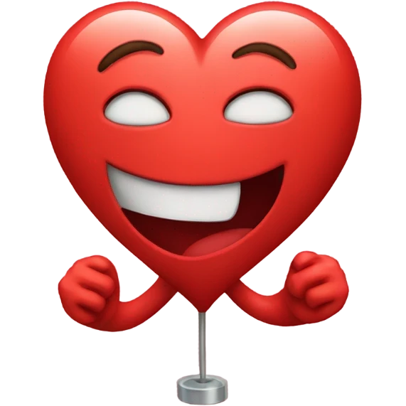 Red heart pumping  emoji