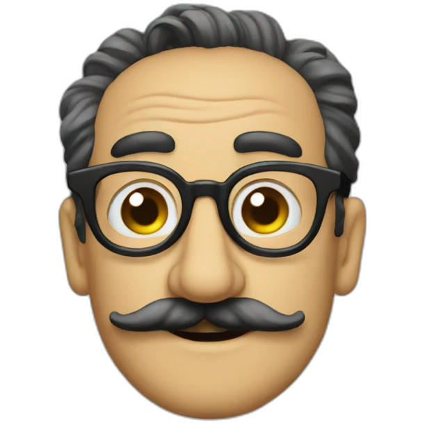 Lunettes groucho emoji