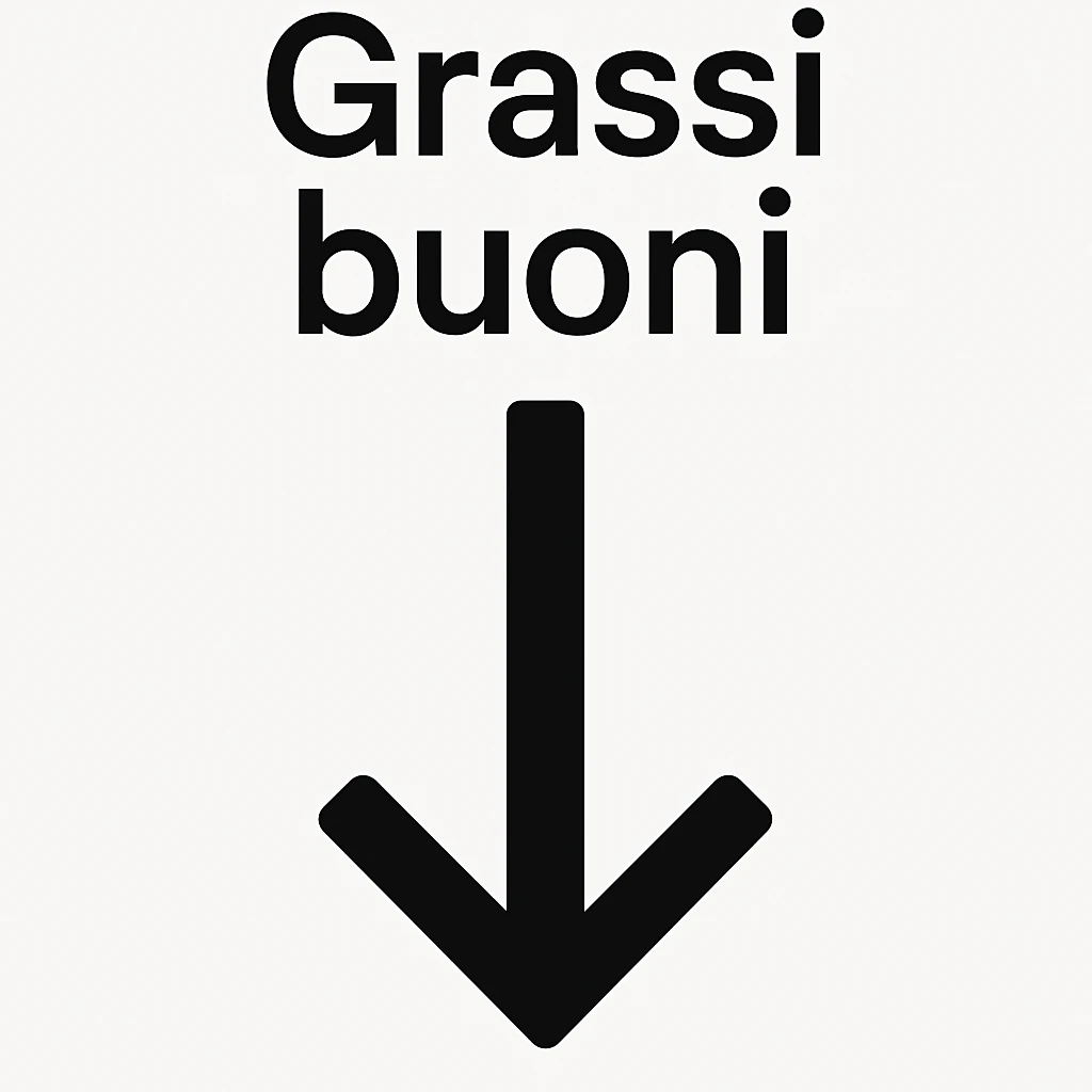 Grassi buoni con freccia in basso emoji