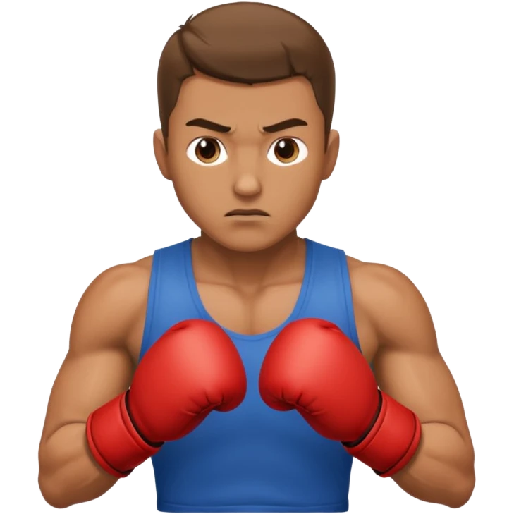 guy workout boxing  emoji