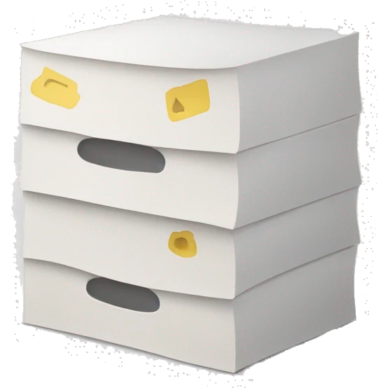 white sandpaper storage organizer emoji