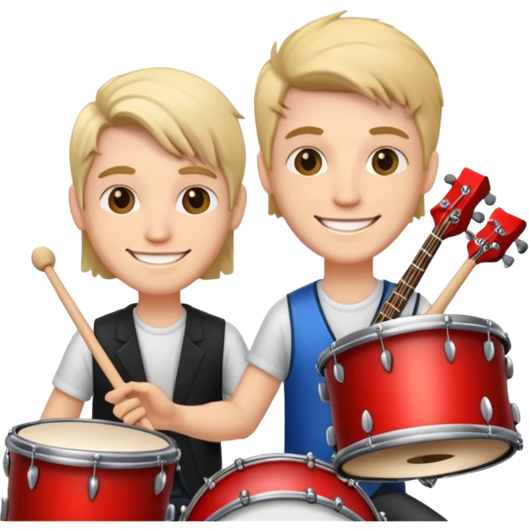 басист смеется с ударника emoji