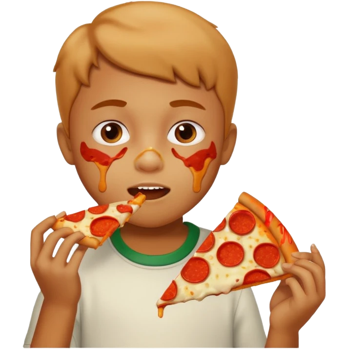 Child Eating Pizza emoji