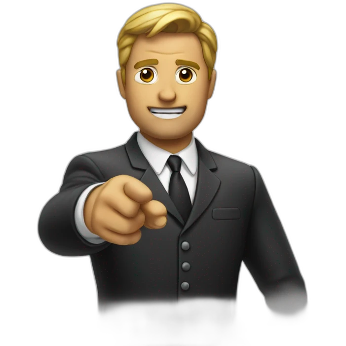 boss pointing at you emoji