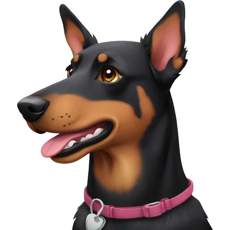 australian kelpie german shepherd doberman mix dog emoji