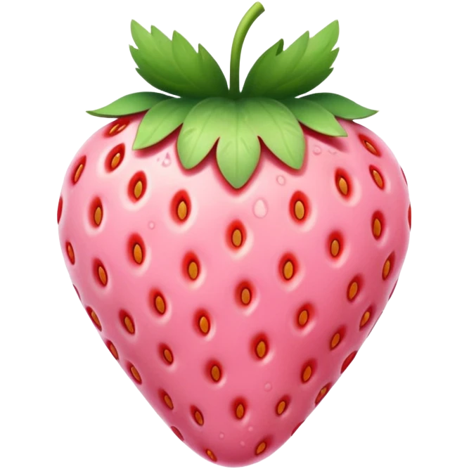 Light pink strawberry emoji