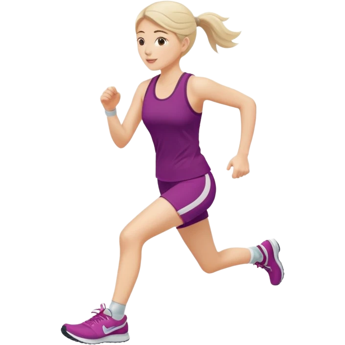 Morning Jogger woman emoji