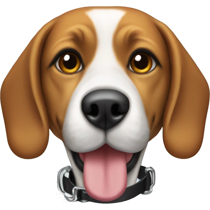 Beagle with a muzzle  emoji
