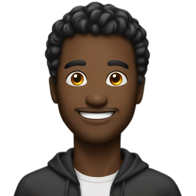 Man happy Black  emoji