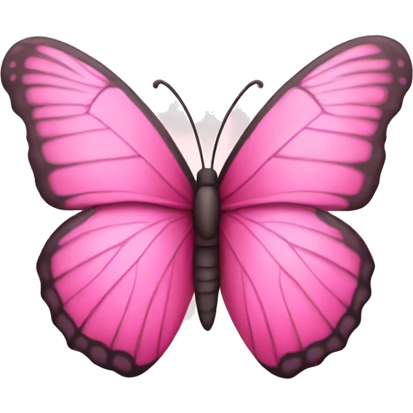 Pink butterfly emoji