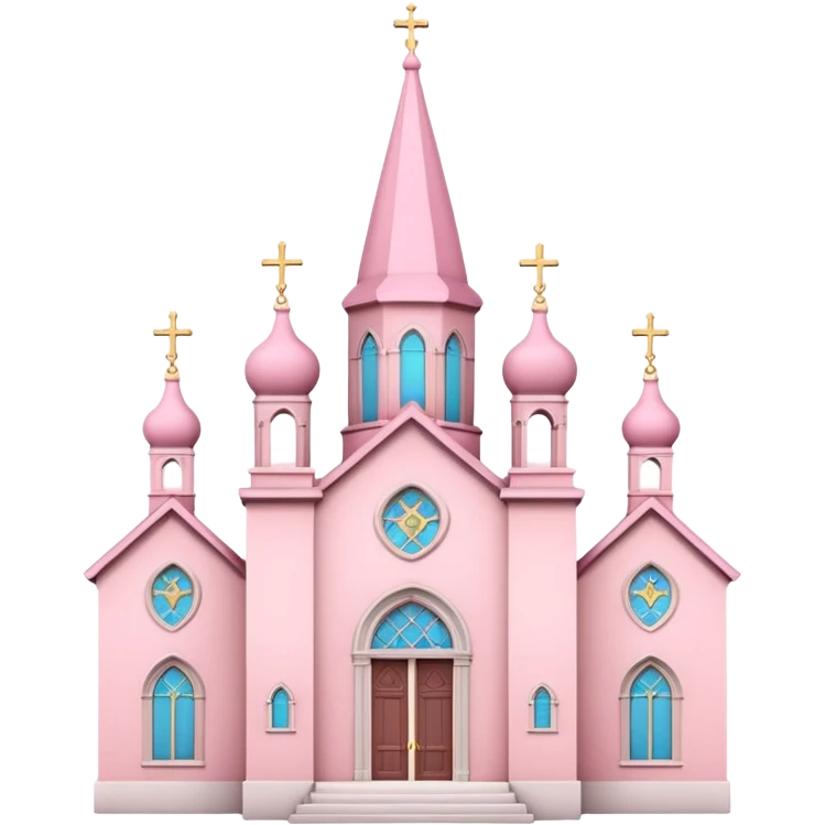 Pink church of love emoji