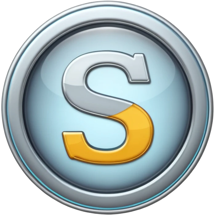 Create a custom emoji badge featuring a stylized, letter “S”. Style it in the Silver rank aesthetic from League of Legends. Use clean silver metals, cool highlights, smooth reflections, and a crisp modern frame. Sleek and clear at small sizes.
 emoji