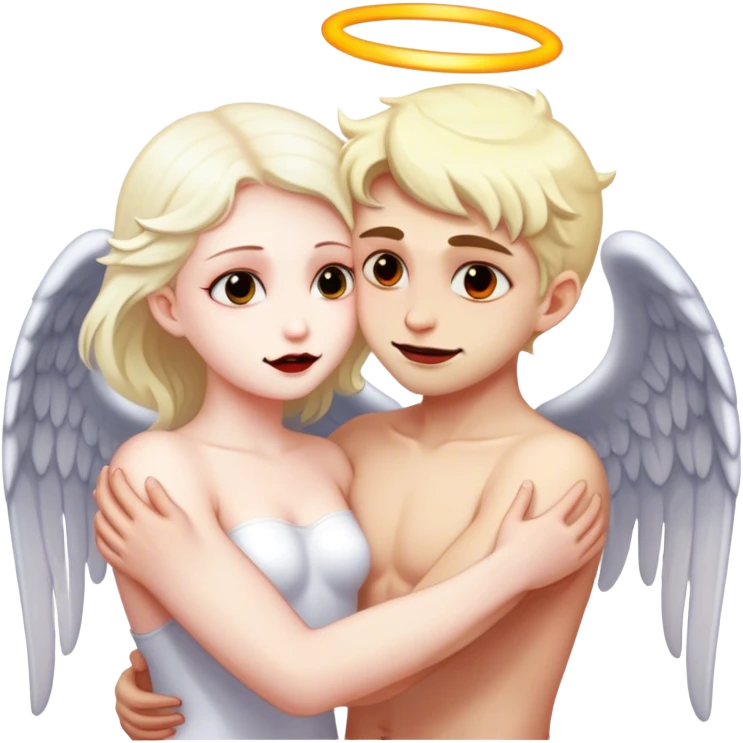 Switch e Angel abraçados  emoji