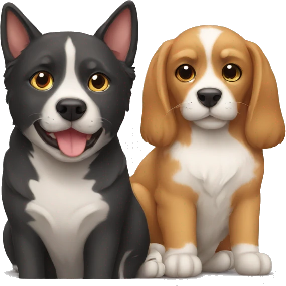 cat and dog emoji