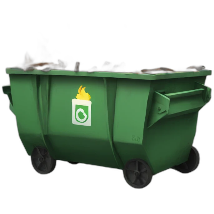 dumpster fire emoji