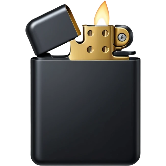 black lighter emoji