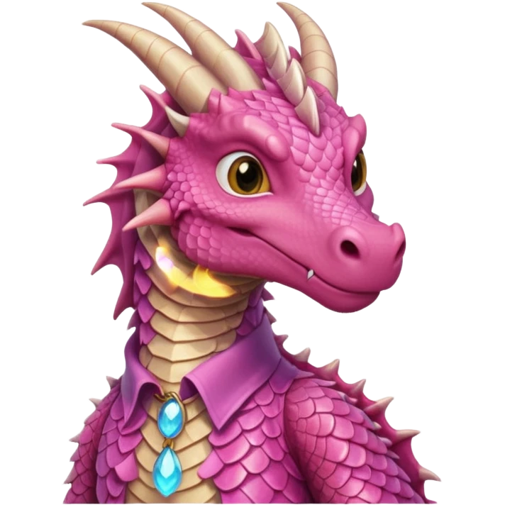 pink dragon with shirt emoji
