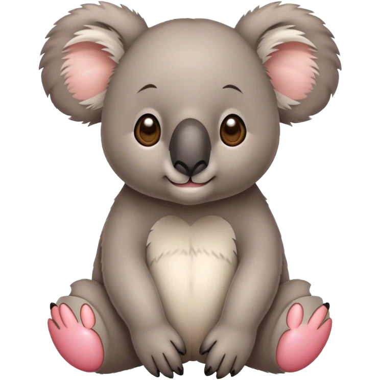 Koala with love eyes emoji