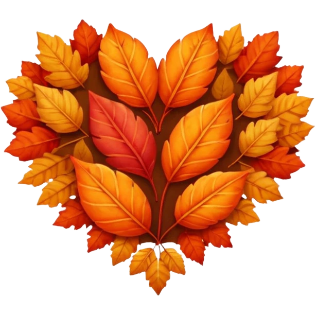 Autumn heart emoji