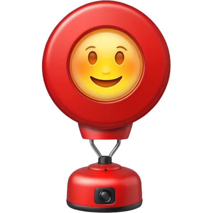 red alert lamp happy emoji