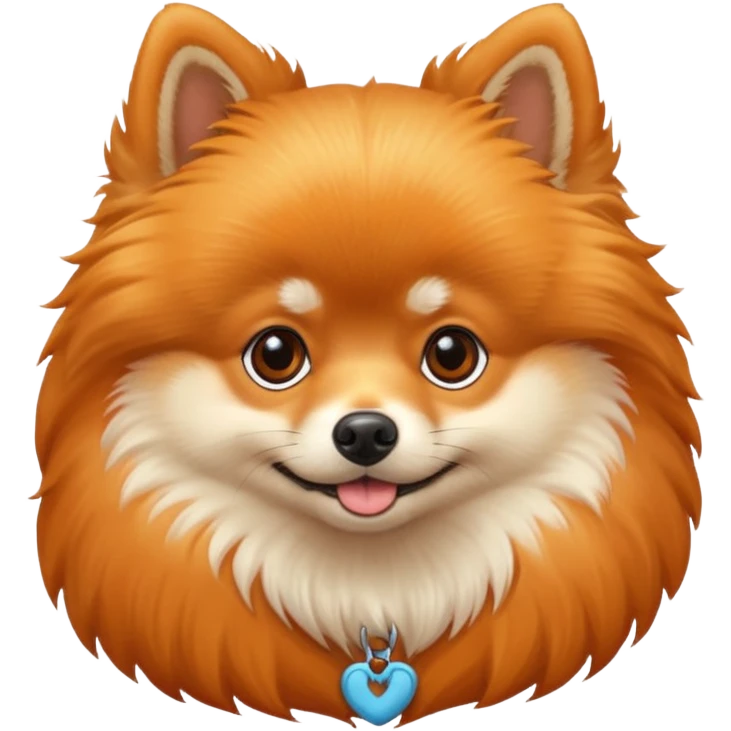  A pomerian dog. emoji