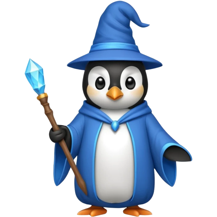Penguin Wizard emoji