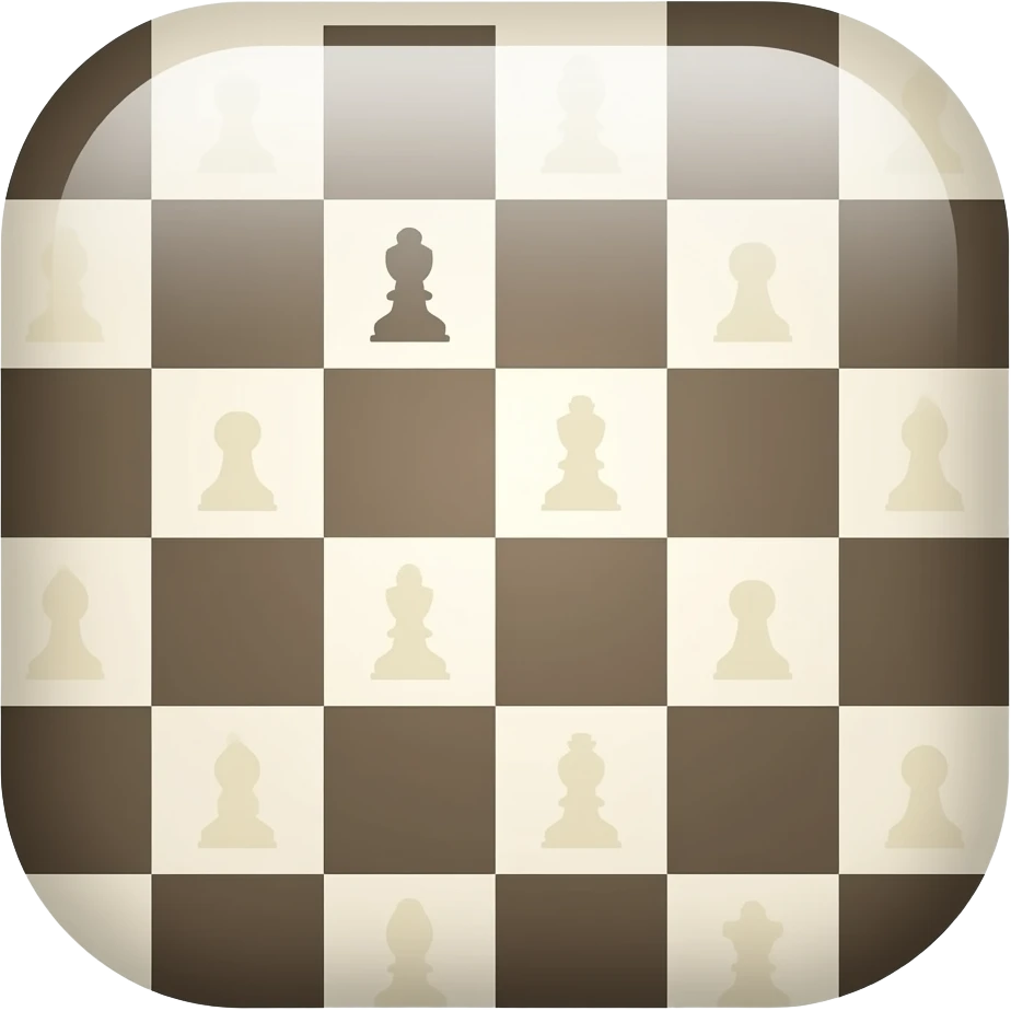 App logo for my game app that is about chess emoji
