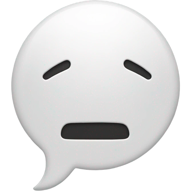 speech balloon with help emoji